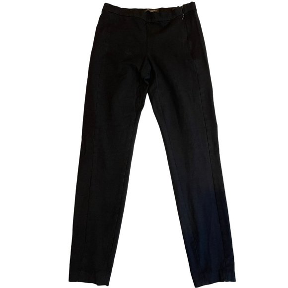 Banana Republic Women Sloan Pants V/700055010 Devon Side Zipper Black Size 6L - Picture 1 of 10